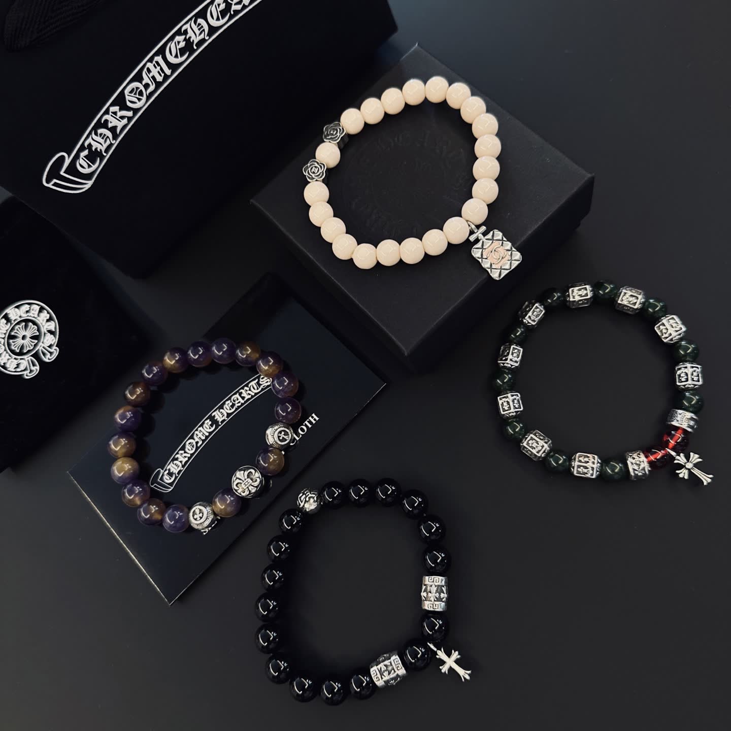 Chrome Hearts Beaded Bracelets Set